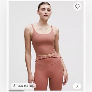 Lululemon Align Twist-Strap Crop Tank Red Clay
